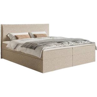 NADUVI Collection Boxspring Esmay chenille met opbergruimte en topper