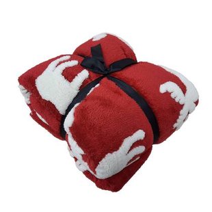 Plaid REINDEER - 140x180 cm Biking Red