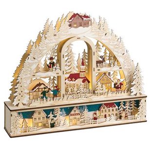 Beliani - NORSJO - LED kerstdecoratie - Lichtbruin - Multiplex