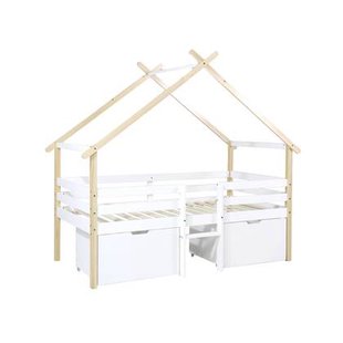 sweeek - Kinderbed 90 x 190 cm grenenhout lattenbodem inbegrepen en 2