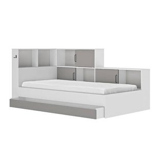 Calicosy - Bed met opbergruimte 90x200 cm - Erwan - H104 cm -