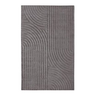 Houtskool grijs rechthoekig viscose tapijt 200x300cm