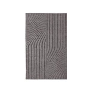 Rechthoekig tapijt viscose antraciet grijs 160x230cm