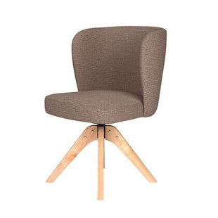 Puur Jude draaistoel hout - taupe