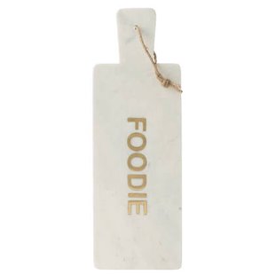 J-Line snijplank Rechthoekig Foodie Marmer - steen - wit