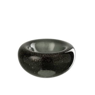 J-Line sierschaal Carol - glas - zwart - small