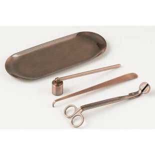 J-Line kaarsendief Candle Kit - ijzer - koper