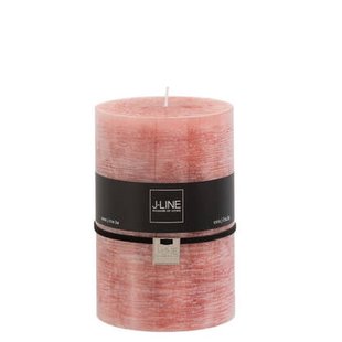 J-Line cilinderkaars - terracotta - XL - 120U - 6 stuks