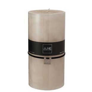 J-Line cilinderkaars Zand - beige - XXL - 150U - 6 stuks