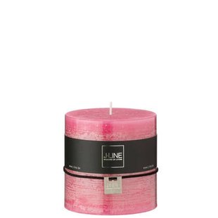 J-Line cilinderkaars - roze - 64U