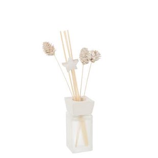 J-Line geurverspreider Den Eucalyptus droogbloemen - riet -