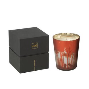 J-Line geurkaars Noa Bos - rood|goud - medium - 68U