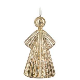 J-Line figuur Engel - glas - goud - large - LED