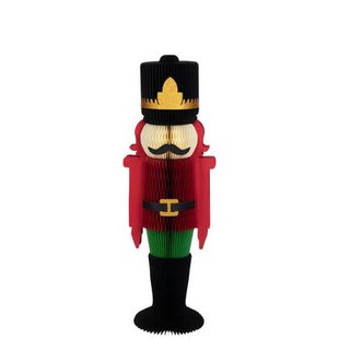 J-Line figuur Notenkraker Vouwbaar - papier - rood|groen