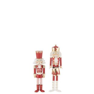 J-Line figuur Notenkraker - ijzer - zwart|wit - small - 2 st