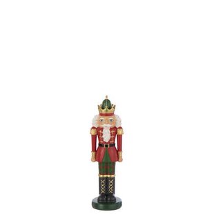 J-Line figuur Notenkraker Op Voet - polyresin - kerstrood|do