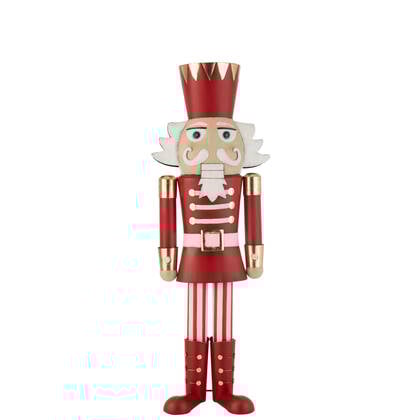 J-Line figuur Notenkraker - ijzer - rood|goud - large