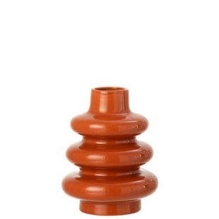 J-Line vaas Buoys Shiny - porselein - terracotta - large