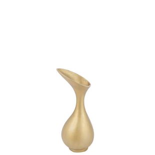 J-Line vaas Olivia - aluminium - goud - small - 45 cm hoog