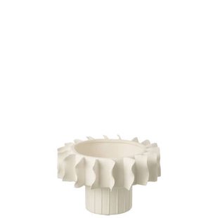 J-Line vaas Helix - wit - small - keramiek