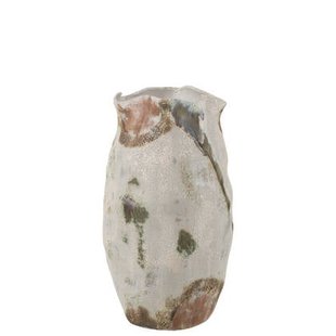 J-Line vaas Maan Cilinder - klei - mix