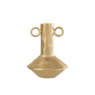 J-Line vaas Ritual - aluminium - goud - 29 cm hoog