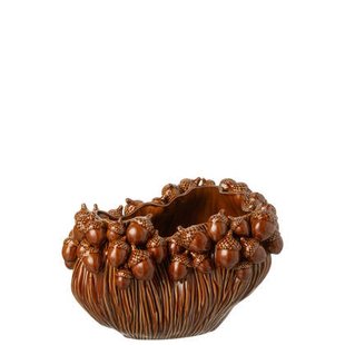 J-Line vaas Karpo - bruin - steengoed