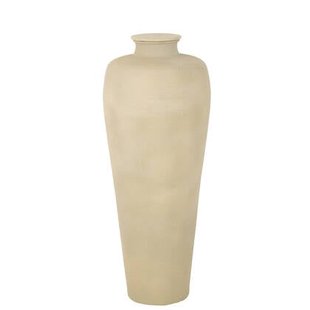 J-Line vaas Cilinder - aluminium - ecru