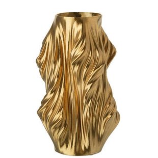 J-Line vaas - porselein - goud - large