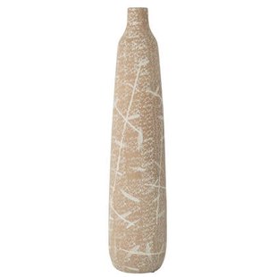 J-Line vaas Dune Smal - keramiek - beige|wit - large - 69.5 cm hoog