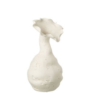 J-Line vaas Helix - wit - large - keramiek