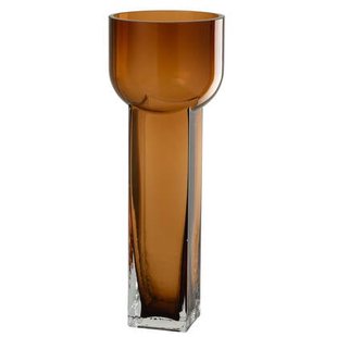 J-Line vaas Carol - bruin - large - glas