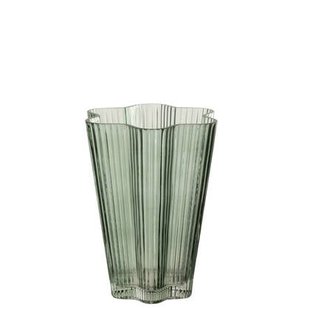 J-Line vaas - glas - grijs|groen - small