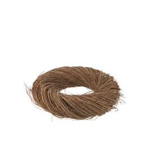 J-Line decoratie Krans Rond - hout - naturel - medium