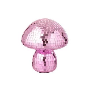 J-Line decoratie Paddenstoel Spiegel - glas - roze