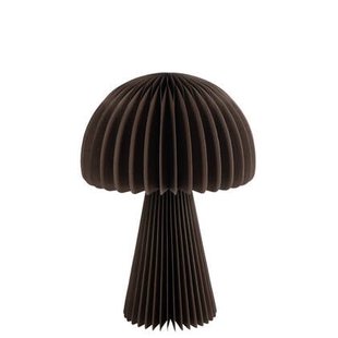 J-Line lampenkap Paddenstoel Vouwbaar - papier - bruin