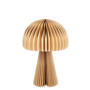 J-Line lampenkap Paddenstoel Vouwbaar - papier - goud