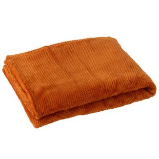 J-Line deken Snuggle - polyester - oranje