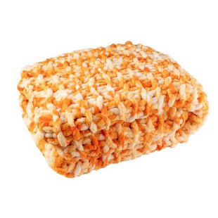 J-Line deken Gebreid - polyresin - roze|wit