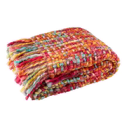 J-Line dekenGebreid - polyresin - mix