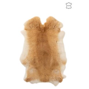 J-Line tapijt Konijnenvel - imtatiebont - bruin