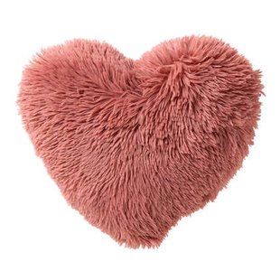 HART - sierkussen 40x45 cm - hartjeskussen - fluffy - Mauveglow - roze