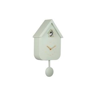Karlsson Wandklok Solo Color Cuckoo - Jadegrijs - 6x21,5x41cm