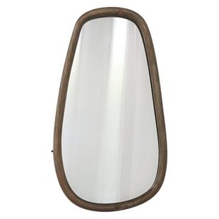 Spiegel Asymmetrisch - Organische Wandspiegel Hout - 33 x 3 x 59,5 cm