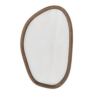 Spiegel Asymmetrisch - Organische Wandspiegel Hout - 38,3 x 3 x 62 cm