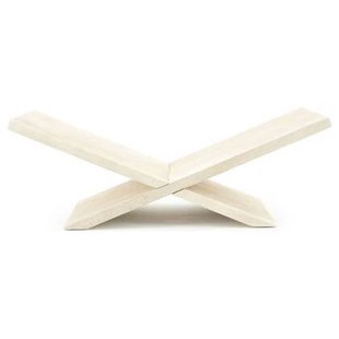 Vtw Living - Boekenstandaard van Mangohout - 47 x 21 x 16 cm - Beige