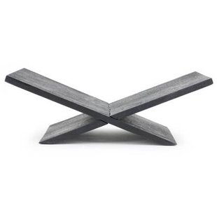 Vtw Living - Boekenstandaard van Mangohout - 47 x 21 x 16 cm - Zwart