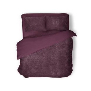 Eleganzzz Dekbedovertrek Flanel Fleece - bordeaux