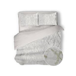 Eleganzzz Dekbedovertrek Marbel Foil Velvet - off white