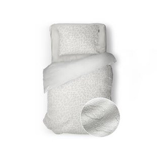 Eleganzzz Dekbedovertrek Micro Mink Leopard - off white